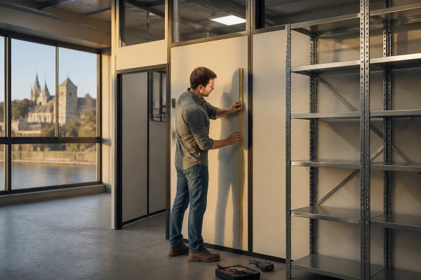 Installation rapide de cloison et rayonnage maine et loire