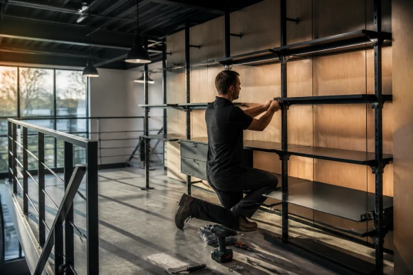 Pose de rack sur Angers